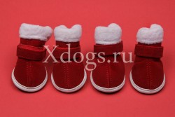 Ботинки Санта красные (4 шт.)