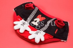 Кофта Mickey Mouse черно-красная утепленная